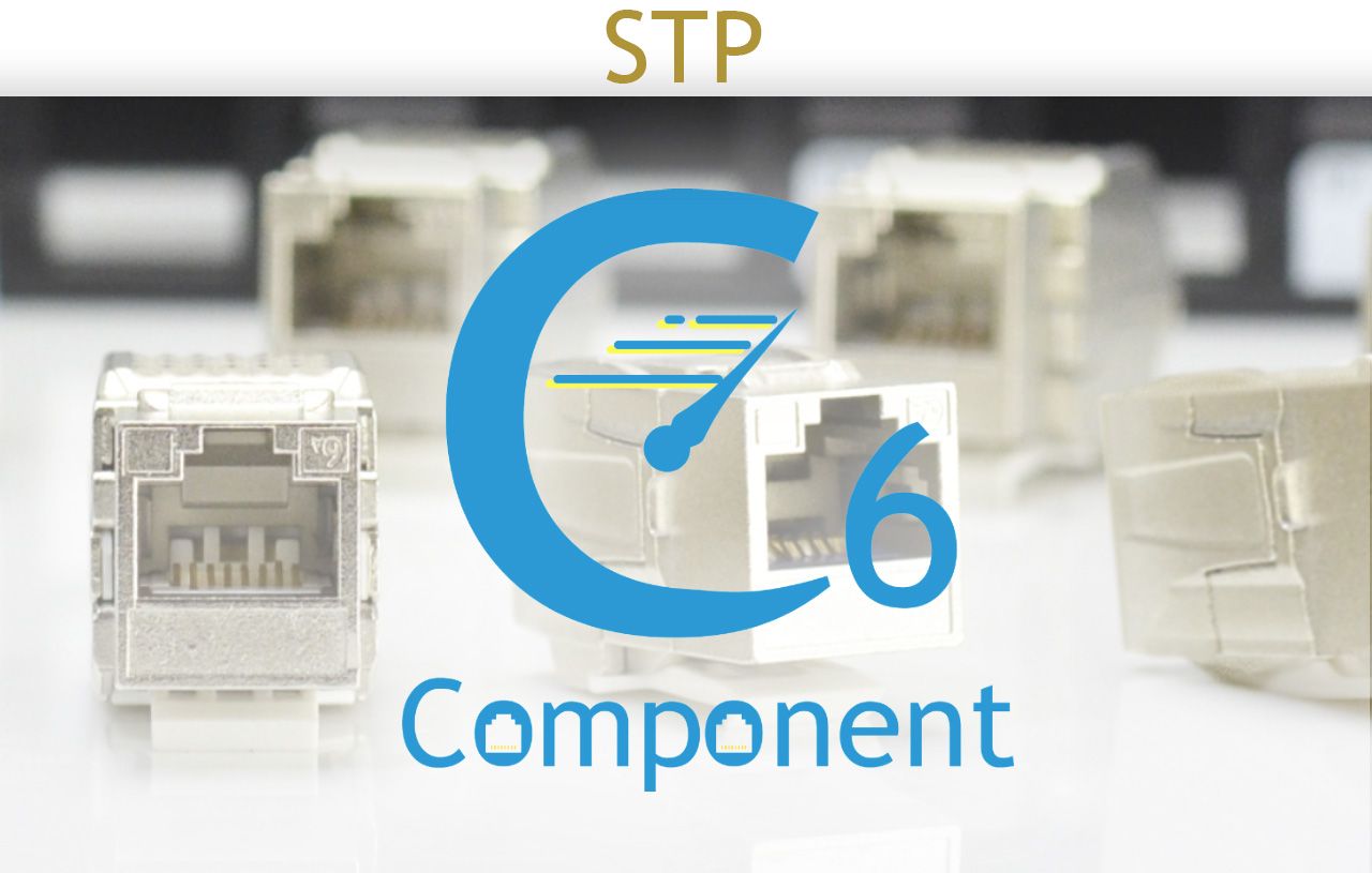 STP - Super Cat 6-Komponente - Abgeschirmte Lösung mit Super-Cat-6-Komponentenbewertung
